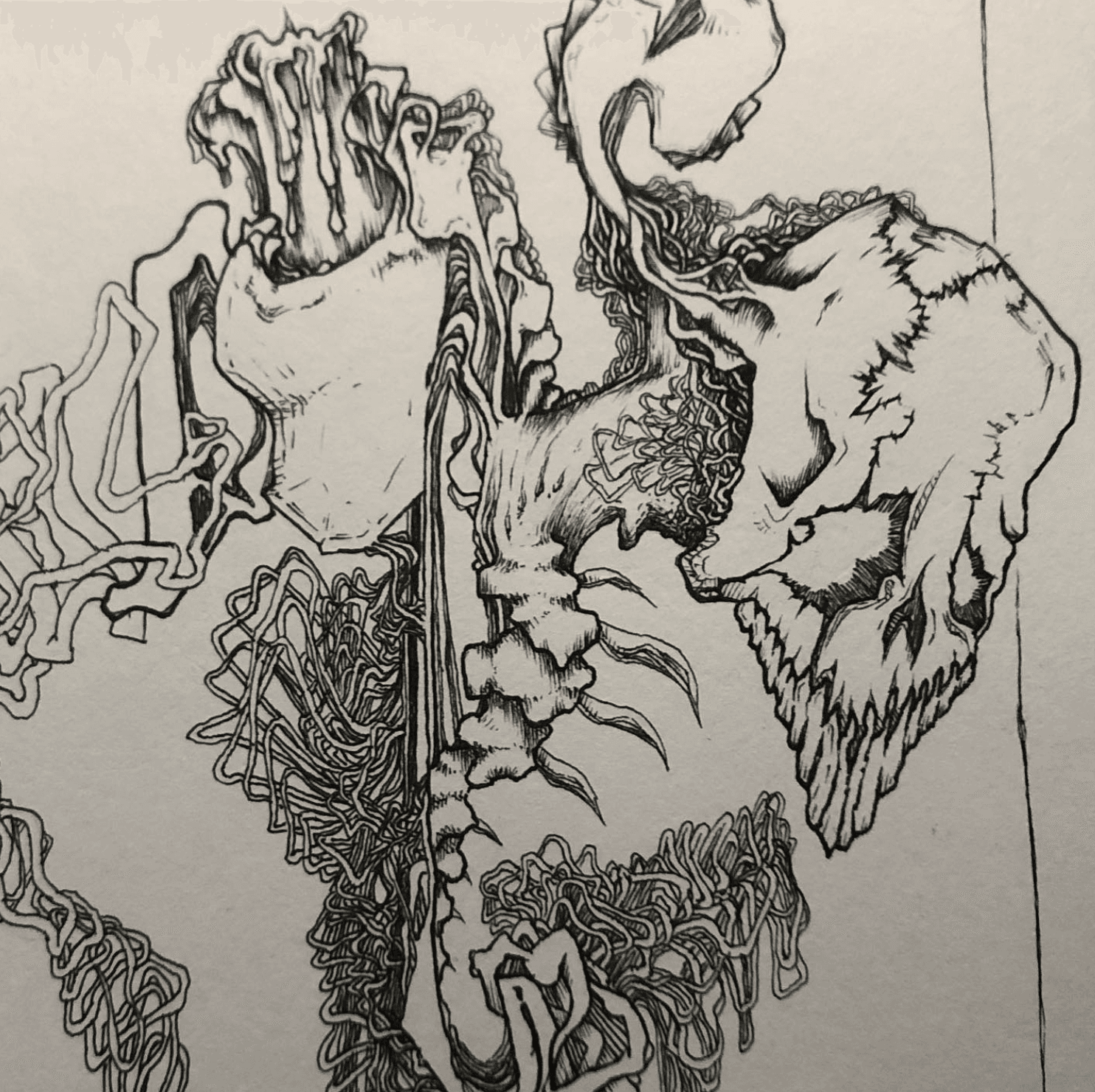 Skull and candle artwork connected to Sanguine Paradisum Divinorum.