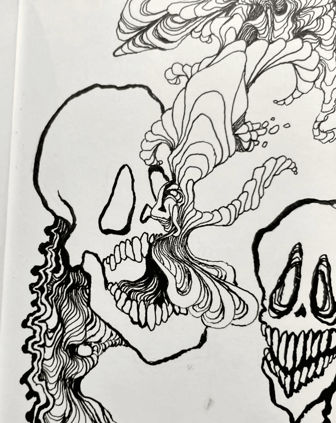 Sanguine artwork with visceral red and bodily energy.